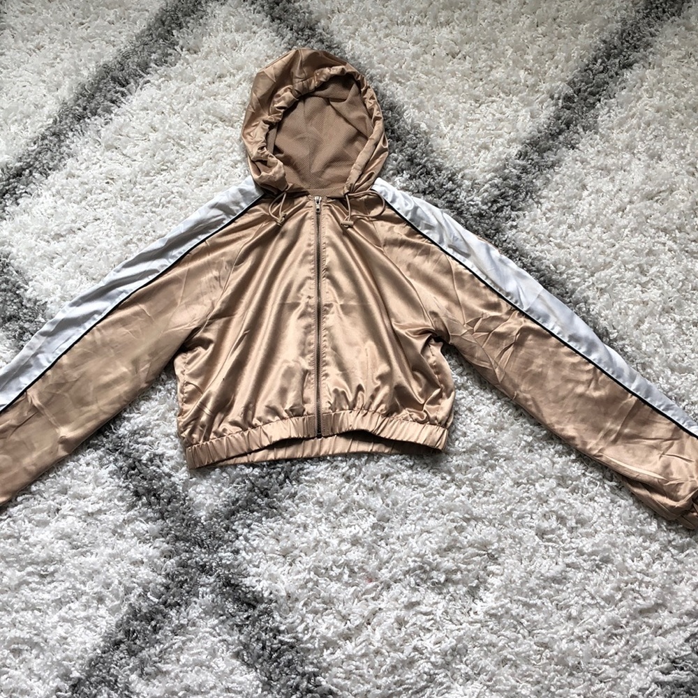Cropped Bomber Jacket